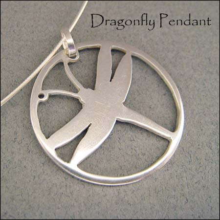 N - Dragonfly pendant