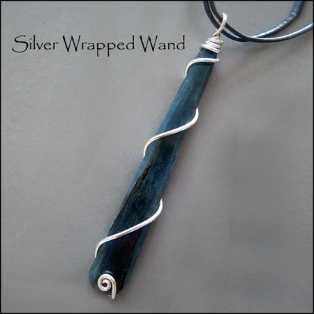 N - Silver wrapped wand